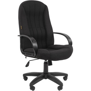 Изображение товара Стул для офиса руководителя с пластиковой крестовиной CHAIRMAN 685 ст. (пластик,ткань/черный)