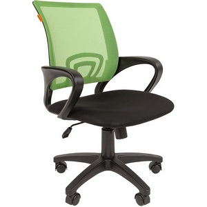 Изображение товара Стул для офиса компьютерный с подлокотниками из пластика CHAIRMAN 696 black (пластик,ткань,сетка/зеленый)