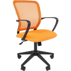 Изображение товара Стул для офиса компьютерный с подлокотниками из пластика CHAIRMAN 698 (пластик,ткань,сетка/оранжевый)