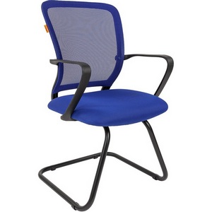 Изображение товара Стул для офиса компьютерный с подлокотниками из пластика CHAIRMAN 698 V (металл,пластик,ткань,сетка/синий)