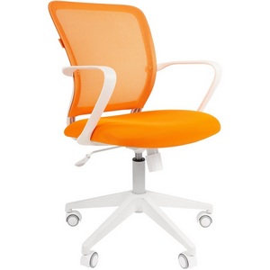 Изображение товара Офисное кресло Chairman 698 Россия белый пластик TW-16/TW-66 оранжевый
