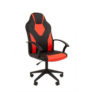 Изображение товара Кресло Стандарт СТ-17 Гейм Россия экопремиум черн/красный