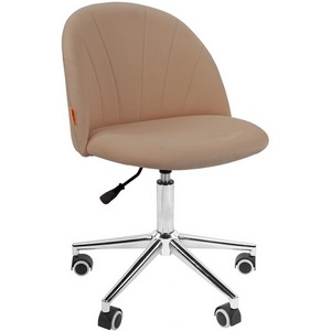 Изображение товара Кресло компьютерное с металлической крестовиной Chairman Home 117 ткань Т-6 бежевый