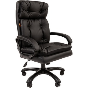 Изображение товара Стул для офиса черный Chairman 442 экопремиум черный (черный пластик)