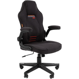 Изображение товара Кресло компьютерное с тканевой обивкой с механизмом качания Chairman CH51 черный