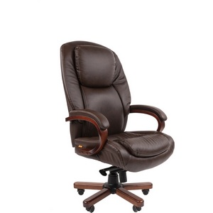 Изображение товара Офисное кресло Chairman 408 Россия нат.кожа/экокожа коричневая (мультиблок) 7163870