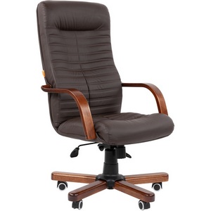 Изображение товара Кресло компьютерное с подлокотниками Chairman 480WD экопремиум коричневый N
