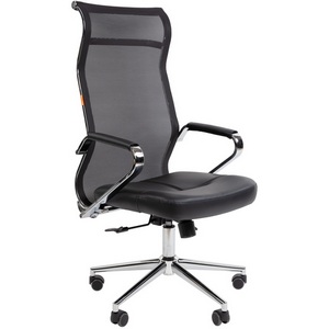 Изображение товара Офисное кресло Chairman 702 Россия экопремиум черный/сетка 7181196