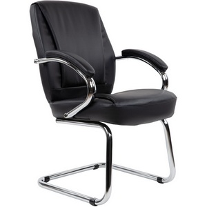 Изображение товара Офисное кресло черное Chairman 794V хром (экокожа/черный)