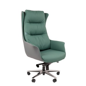 Изображение товара Офисное кресло Chairman 523 Россия экокожа зеленый/серый 7216677