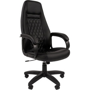 Изображение товара Стул для офиса компьютерный с крестовиной из пластика CHAIRMAN 950 LT (металл,пластик,экокожа/черный)