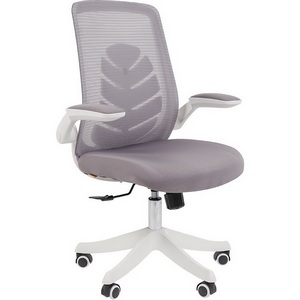 Изображение товара Стул компьютерный с сетчатой спинкой CHAIRMAN CH565 (пластик,ткань,сетка/серый)