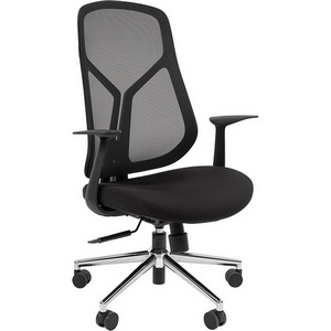 Изображение товара Стул компьютерный с сетчатой спинкой CHAIRMAN CH588 (металл,пластик,ткань,сетка/черный)