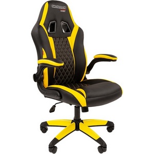 Изображение товара Игровые кресла CHAIRMAN GAME 15 (Пластик,Экокожа/Черный,Желтый)