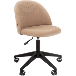 Изображение товара Кресло офисное на колесиках с каркасом из пластика CHAIRMAN HOME 119 (металл,пластик,велюр/бежевый)