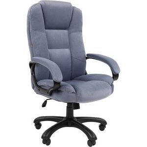 Изображение товара Компьютерное кресло CHAIRMAN HOME 600 (Пластик,Велюр/Голубой)