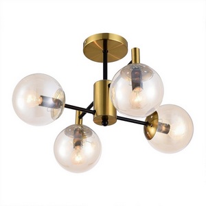 Изображение товара Люстра потолочная с арматурой из металла на штанге Citilux Шарлиз CL143143