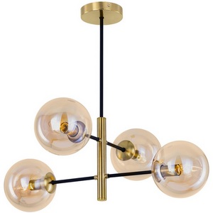 Изображение товара Люстра потолочная с бронзовой арматурой на штанге Citilux Лорен CL146243 (плафоны шарики)