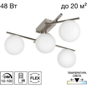 Изображение товара Потолочная светодиодная люстра с пультом управления Citilux Dorsy CL223141 (плафоны шарики)