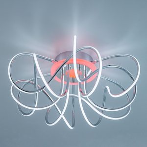 Изображение товара Потолочная люстра для гостиной с пультом управления светодиодная управлением смартфоном и голосом регулировкой цветовой температуры яркости Citilux Джемини Смарт CL229A161E (Умный дом, Алиса)