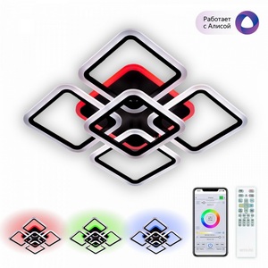 Изображение товара Люстра потолочная с пультом с голосовым управлением светодиодная с управлением голосом и смартфоном пультом регулировкой цветовой температуры яркости Citilux Марсель CL232A155E (Умный дом, Алиса)