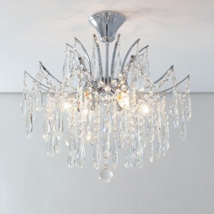 Изображение товара Люстра потолочная с арматурой из металла каскадная хрустальная Citilux Селена CL302160
