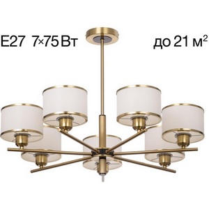 Изображение товара Люстра потолочная с бронзовой арматурой на штанге Citilux Alton CL421273