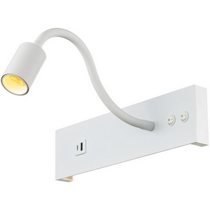 Изображение товара Настенный светильник LED с USB со спотом на гибкой ножке для чтения с выключателем Citilux Декарт CL704470