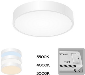 Изображение товара Потолочный светильник круглый светодиодный с диммером Citilux Купер CL72424V0