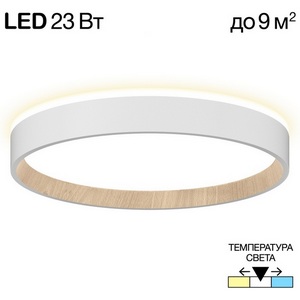 Изображение товара Настенно-потолочный светильник с подсветкой Белый+Бук Citilux Etalon CL750240