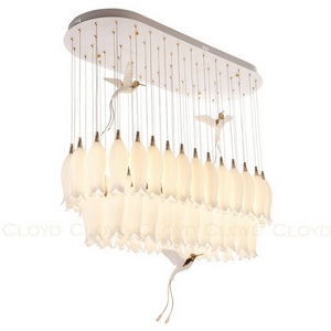 Изображение товара Подвесная люстра каскадная (цветы, птички) Cloyd Argana 11238
