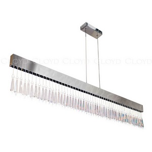 Изображение товара Подвесной светильник светодиодный линейный с хрустальными подвесками Cloyd Misima 11264