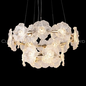 Изображение товара Подвесная ярусная люстра светодиодная с цветами Cloyd Shambala 11496