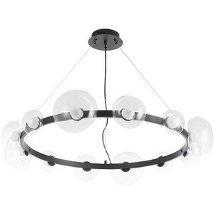 Изображение товара Подвесной светильник LED Crystal Lux BOSQUE SP12 BLACK/TRANSPARENT
