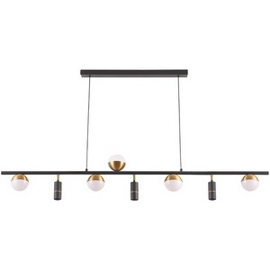 Изображение товара Светильник подвесной LED Crystal Lux CLT 047 CLT 047C8 L1400 BL-GO (плафоны шарики)