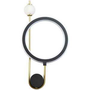 Изображение товара Бра светодиодное Crystal Lux CORIDA AP25W LED BLACK/GOLD кольцо