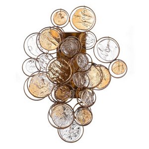 Изображение товара Настенный светильник с круглым узором Crystal Lux DESEO AP2 GOLD