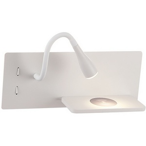 Изображение товара Настенный светильник с беспроводным ЗУ на гибкой ножке и выключателем Crystal Lux ELQI AP11W LED WH