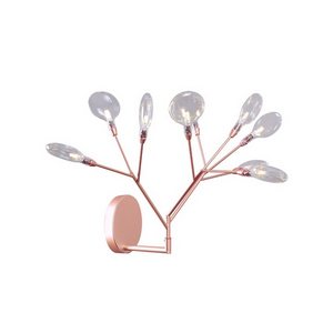 Изображение товара Бра светодиодное Crystal Lux EVITA AP9 COPPER/TRANSPARENT лепестки