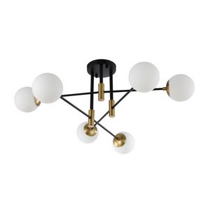 Изображение товара Потолочная люстра Crystal Lux FIDEL PL6 BLACK (плафоны шарики)