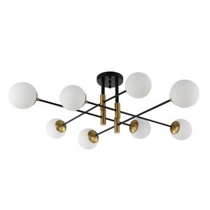 Изображение товара Потолочная люстра Crystal Lux FIDEL PL8 BLACK (плафоны шарики)