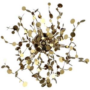 Изображение товара Настенный светильник Crystal Lux Garden AP-PL3 D400 Gold форма ветки