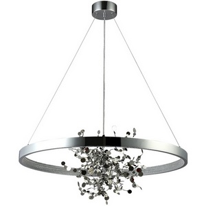 Изображение товара Подвесная люстра Crystal Lux Garden SPLED+4 D800 Chrome кольцо