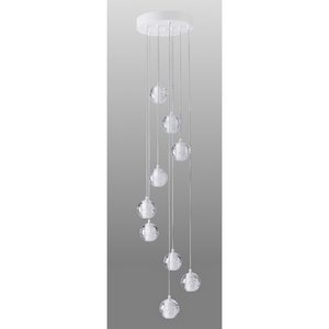 Изображение товара Подвесной светильник светодиодный Crystal Lux GASPAR SP9 D300 WHITE (плафоны шарики)