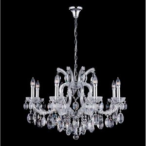 Изображение товара Подвесная люстра Crystal Lux HOLLYWOOD SP8 CHROME подсвечник
