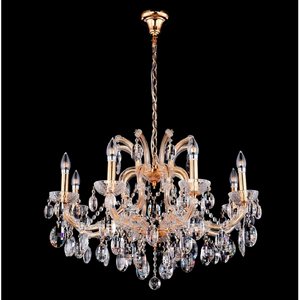 Изображение товара Подвесная люстра Hollywood SP8 Gold Crystal Lux классика стильбарокко