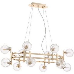 Изображение товара Подвесная люстра Crystal Lux LUXURY SP12L GOLD (плафоны шарики)