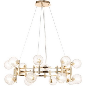 Изображение товара Подвесная люстра Crystal Lux LUXURY SP16 GOLD (плафоны шарики)