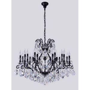 Изображение товара Подвесная люстра Crystal Lux MAGNIFICO SP19 BLACK/TRANSPARENT подсвечник