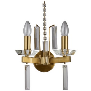 Изображение товара Бра Crystal Lux MARRON AP2 BRASS в виде свечи